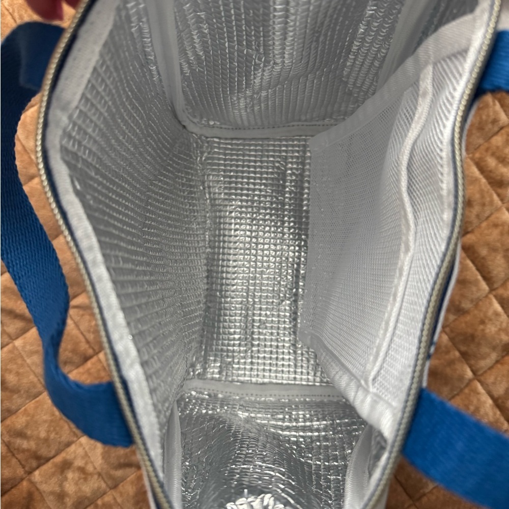 Kate Spade White and Blue Tote Bag with Cherry Print-insulated/mesh pocket too🍒 - Picture 10 of 12